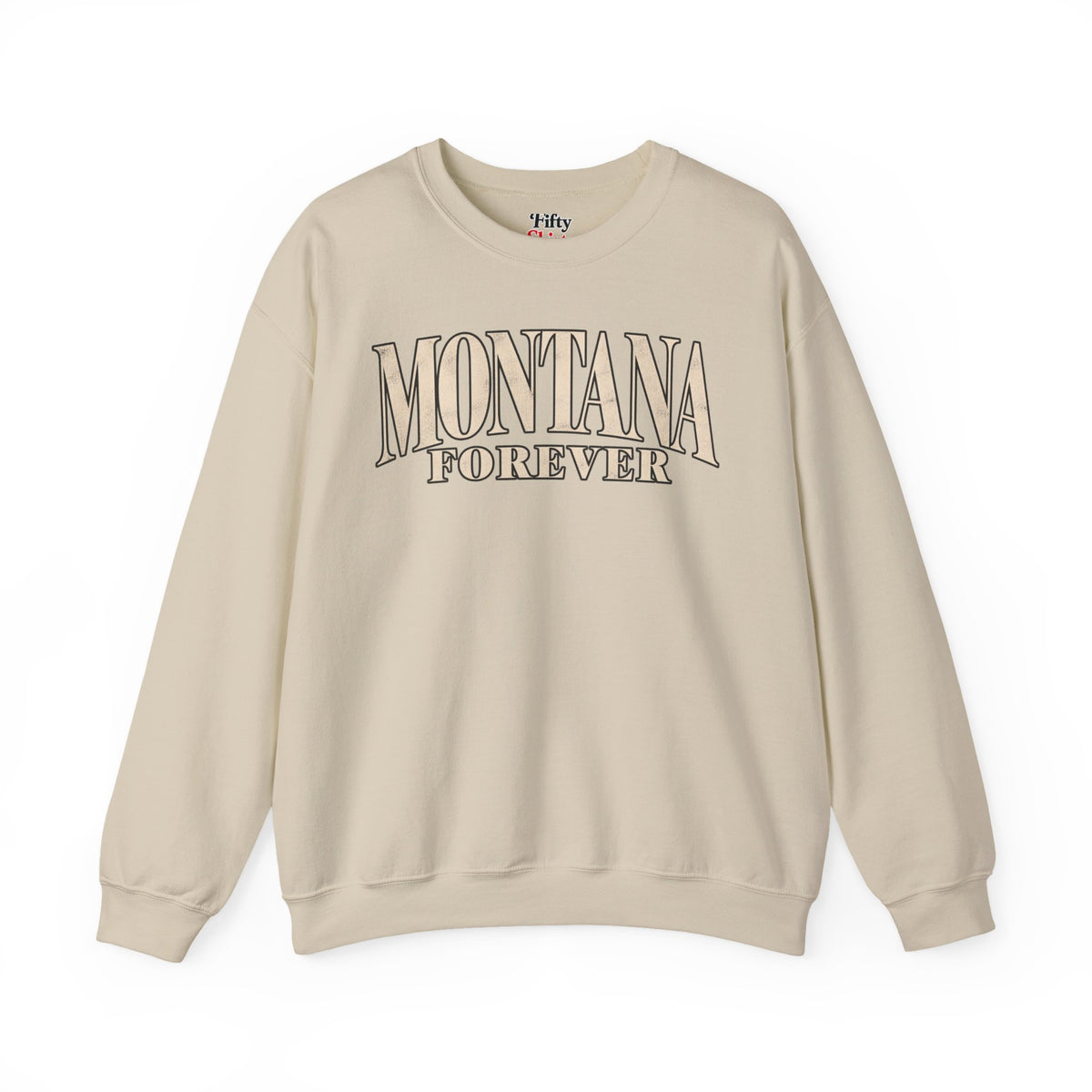 Montana Forever Unisex Crewneck Sweatshirt State Name Graphic