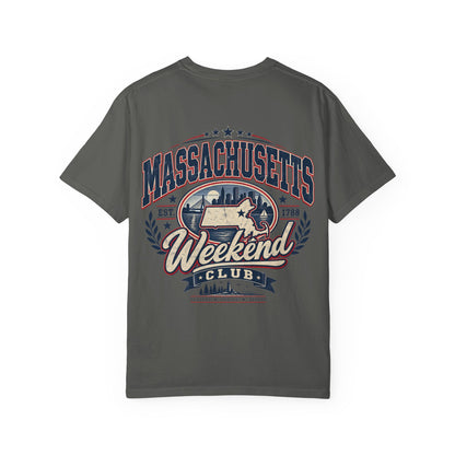 Massachusetts Weekend Club Unisex Comfort Color 1717 Streetwear Graphic Tee