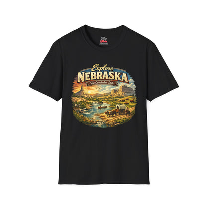 Explore Nebraska Unisex Softstyle T Shirt State Pride Graphic Tee Collections FS03