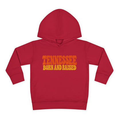 Tennessee Born and Raised Retro 1970s Unisex Toddler Pullover Fleece Hoodie