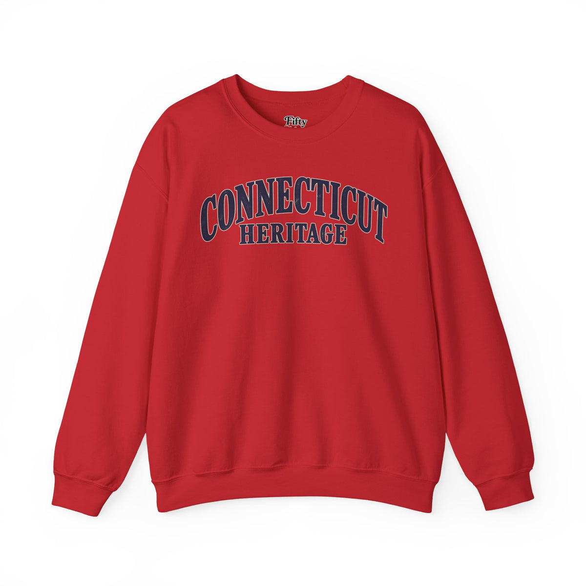Connecticut Heritage Unisex Crewneck Sweatshirt State Name Graphic