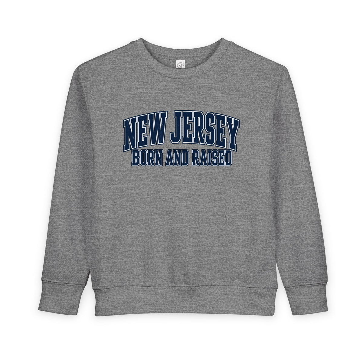 New Jersey Born and Raised Premium Collegiate Unisex Toddler Sweatshirt