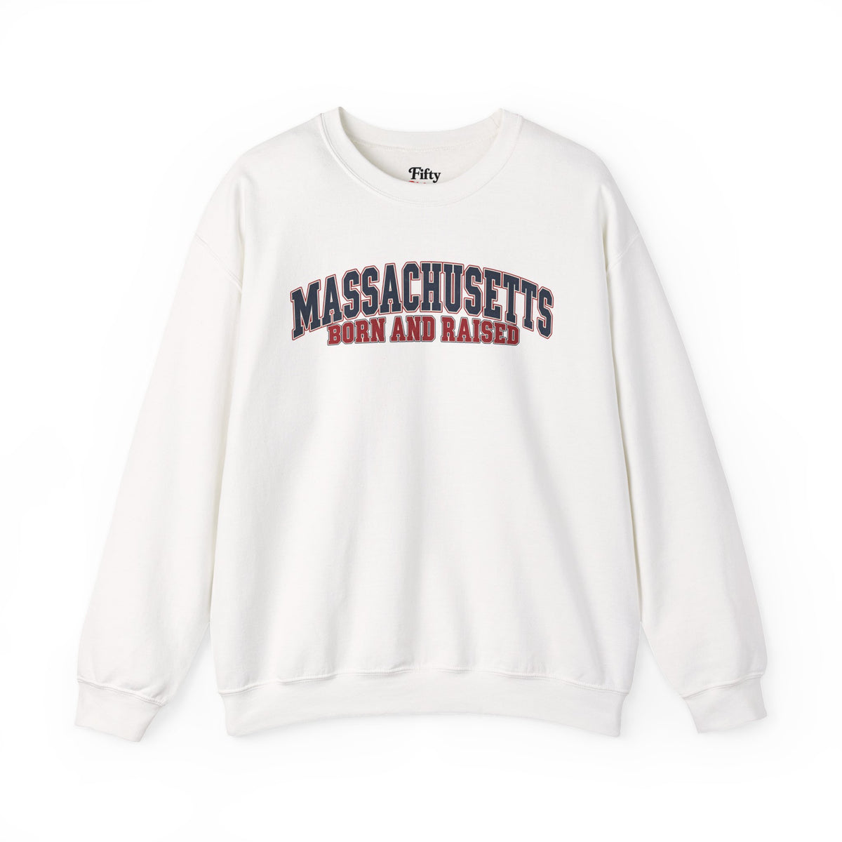 Massachusetts Born and Raised Classic Heritage Unisex Sweatshirt Graphic