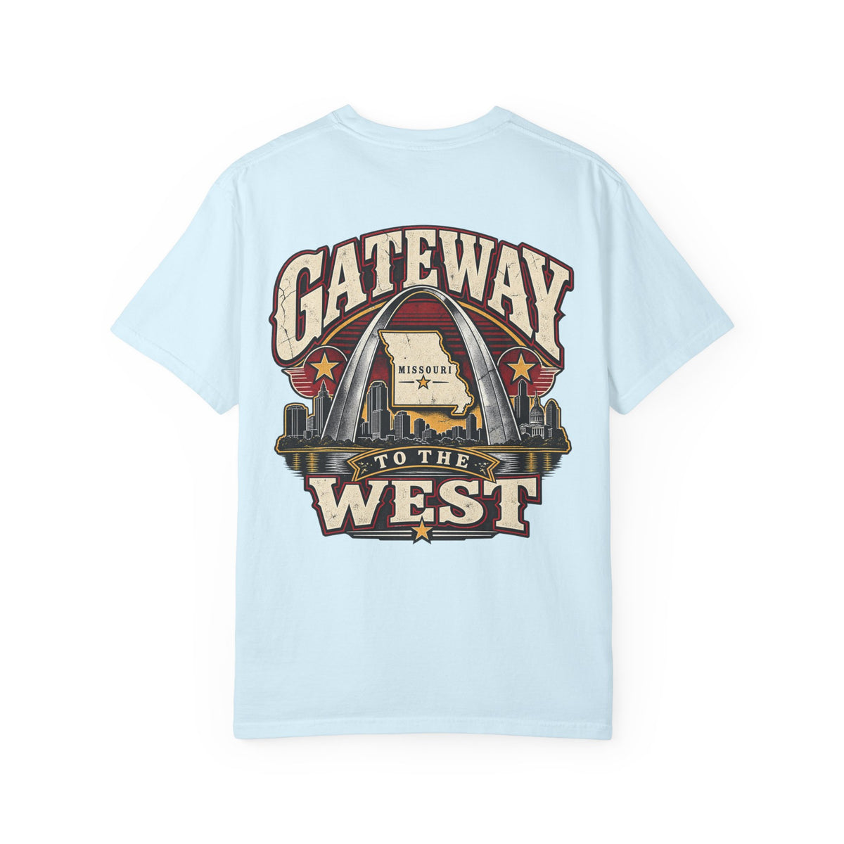 Missouri Gateway to the West Unisex Comfort Color 1717 Streetwear Graphic Tee