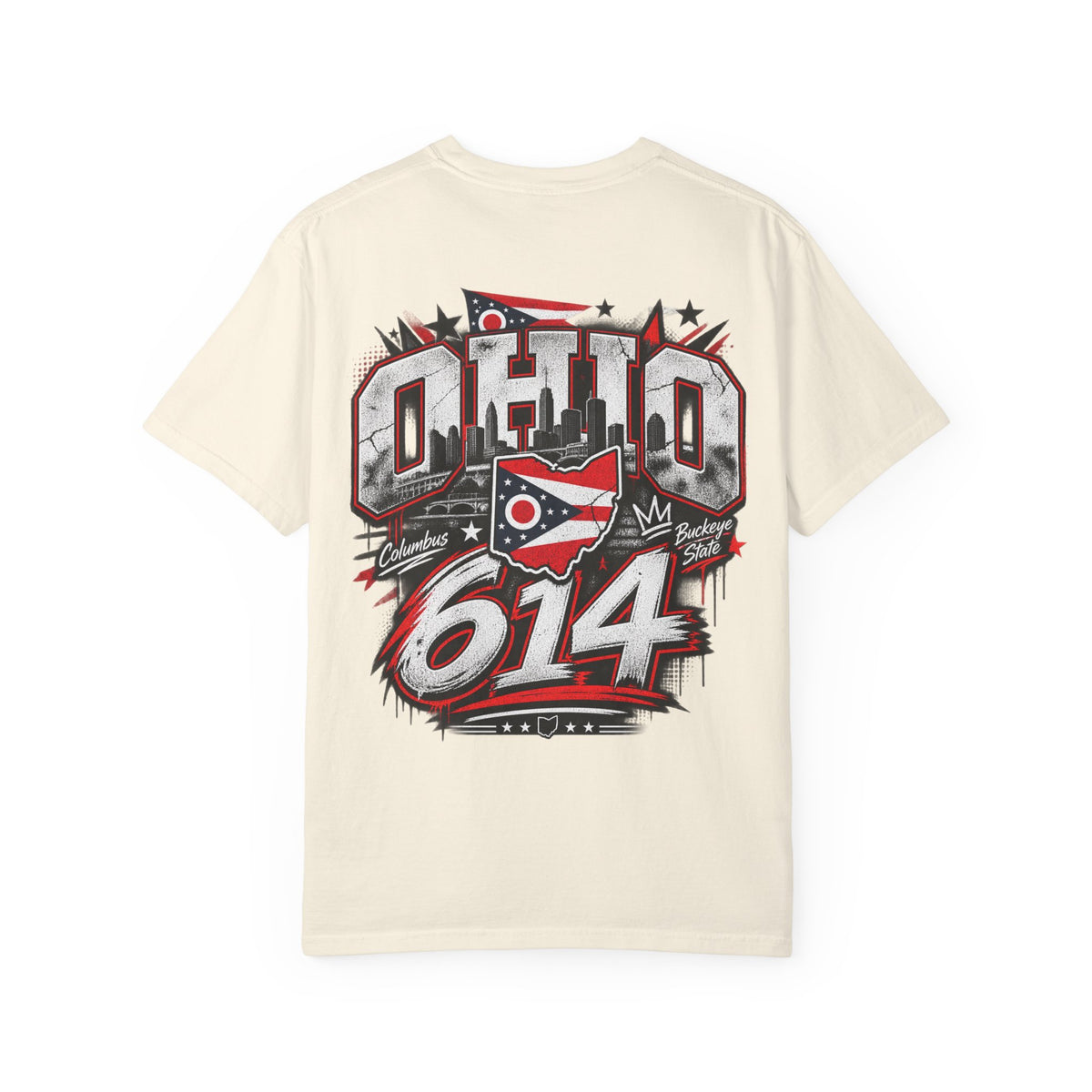 Ohio 614 Unisex Comfort Color 1717 Streetwear Graphic Tee
