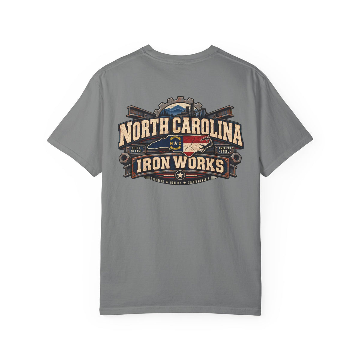 North Carolina Iron Works Unisex Comfort Color 1717 Streetwear Graphic Tee