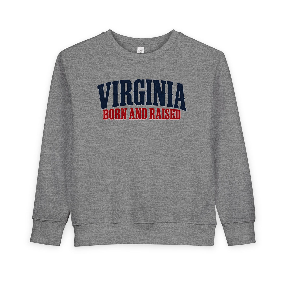 Virginia Born and Raised Premium Heritage Unisex Toddler Sweatshirt