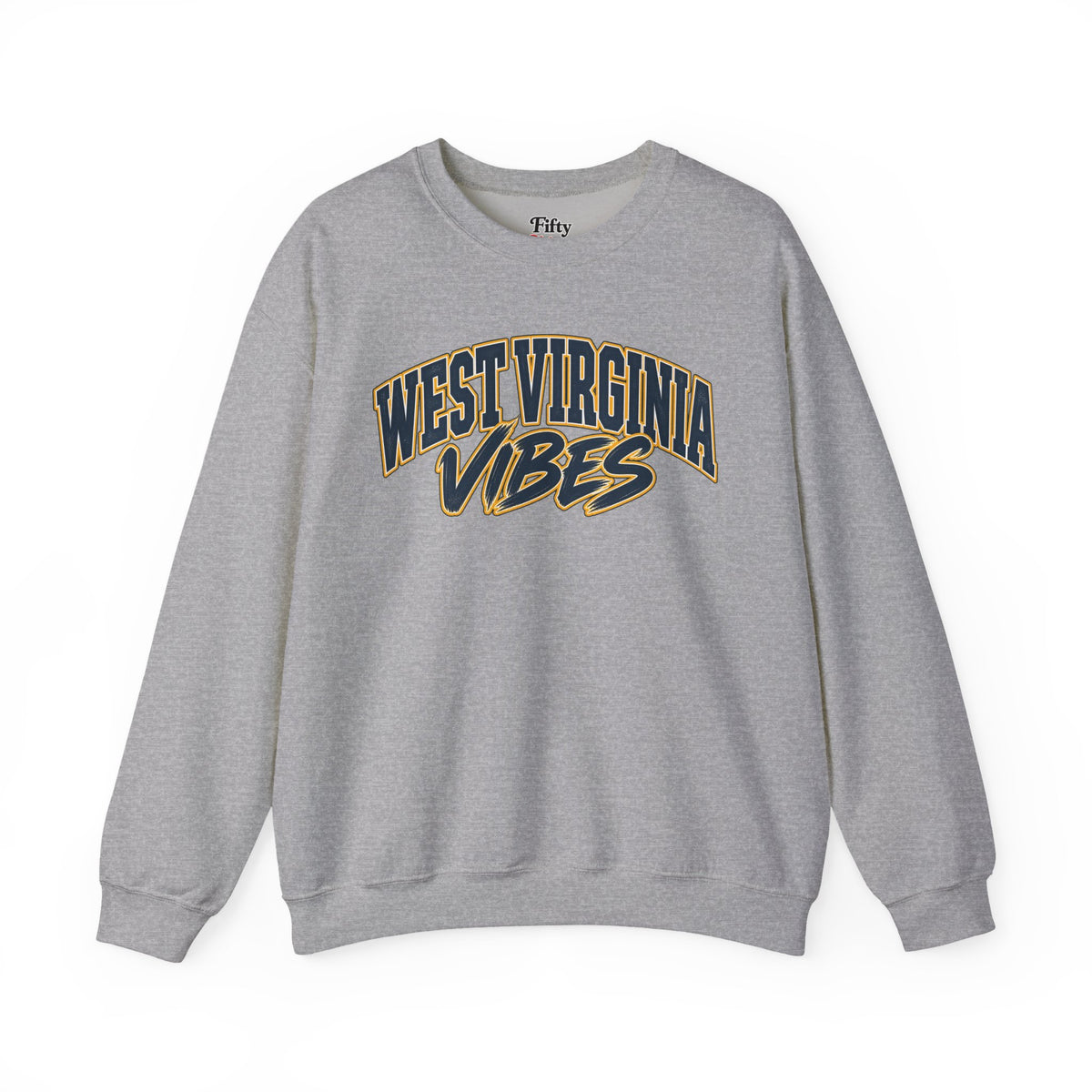 West Virginia Vibes Unisex Crewneck Sweatshirt State Name Graphic