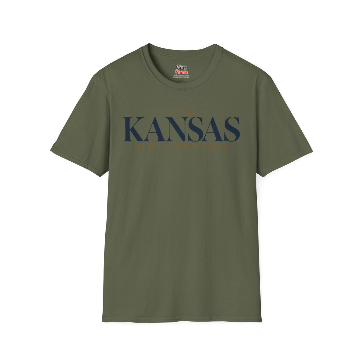 The Kansas Collection Unisex Softstyle T Shirt State Name Graphic Tee