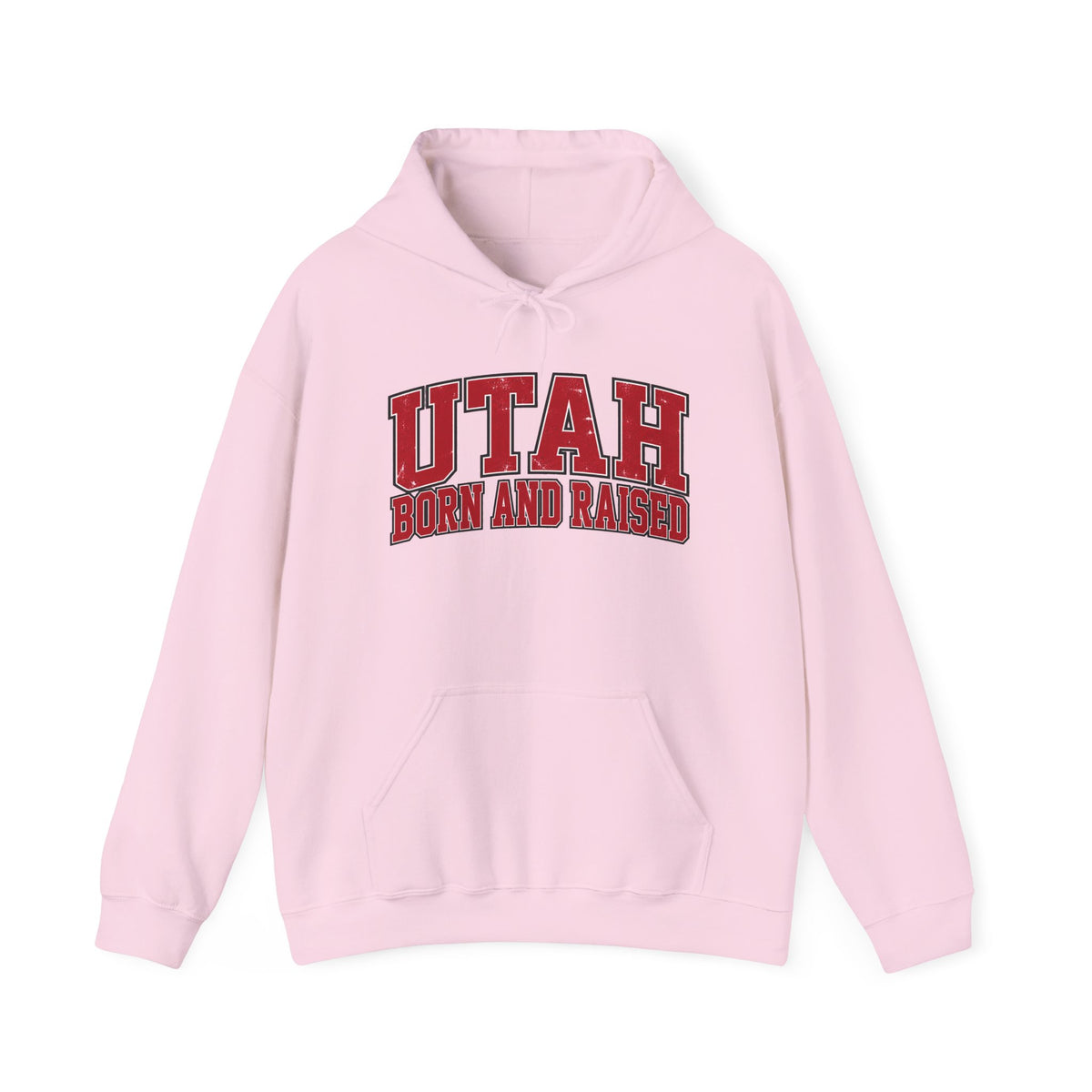 Utah Born and Raised Collegiate Classic Unisex Hoodie Graphic