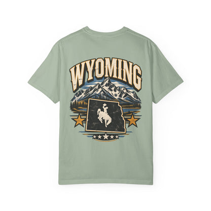 Wyoming State Pride Unisex Comfort Color 1717 Streetwear Graphic Tee