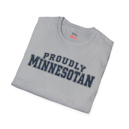 Proudly Minnesotan Unisex Softstyle T Shirt State Name Graphic Tee