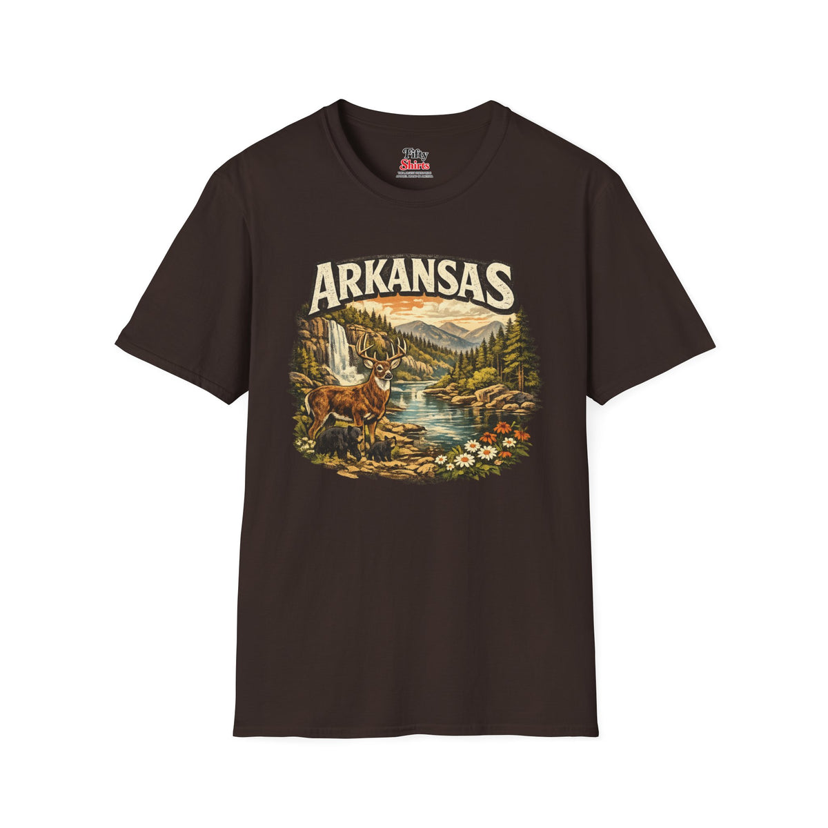 Arkansas Wildlife Unisex Softstyle T Shirt State Pride Graphic Tee Collections FS03