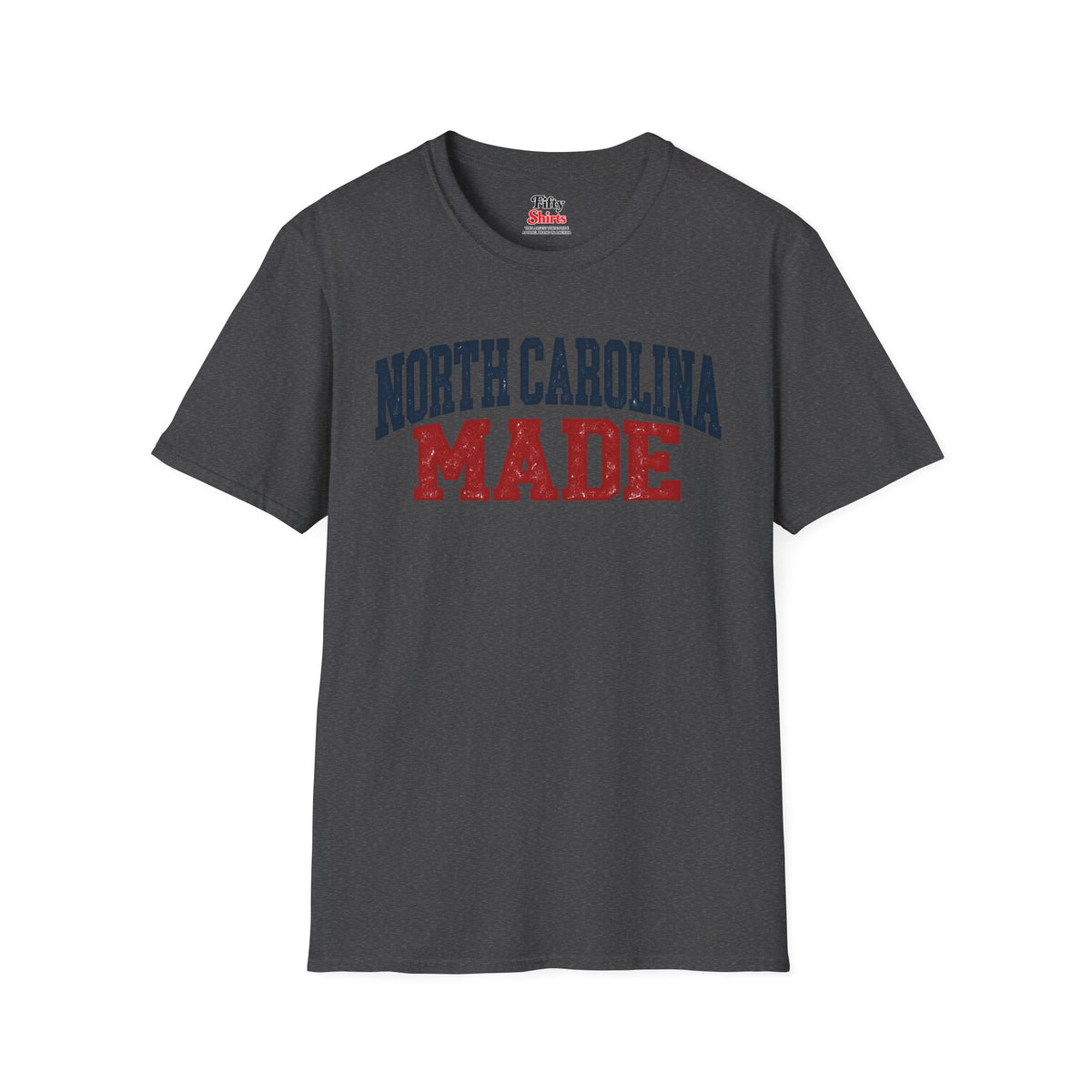 North Carolina Made Unisex Softstyle T Shirt State Name Graphic Tee