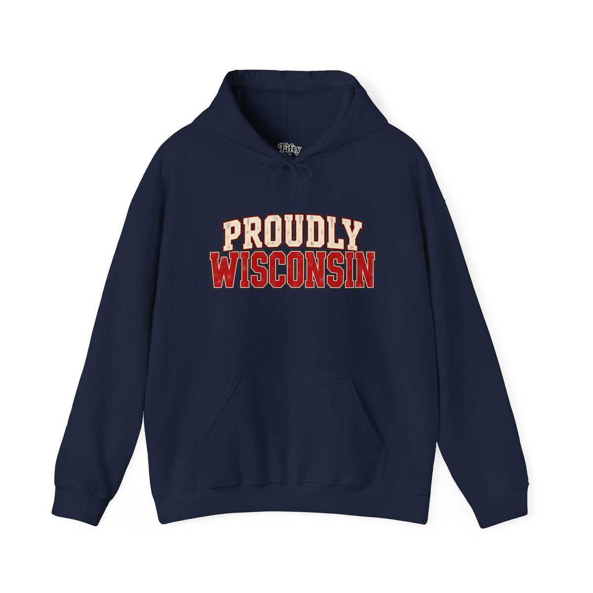 Proudly Wisconsin Unisex Hoodie State Name Graphic