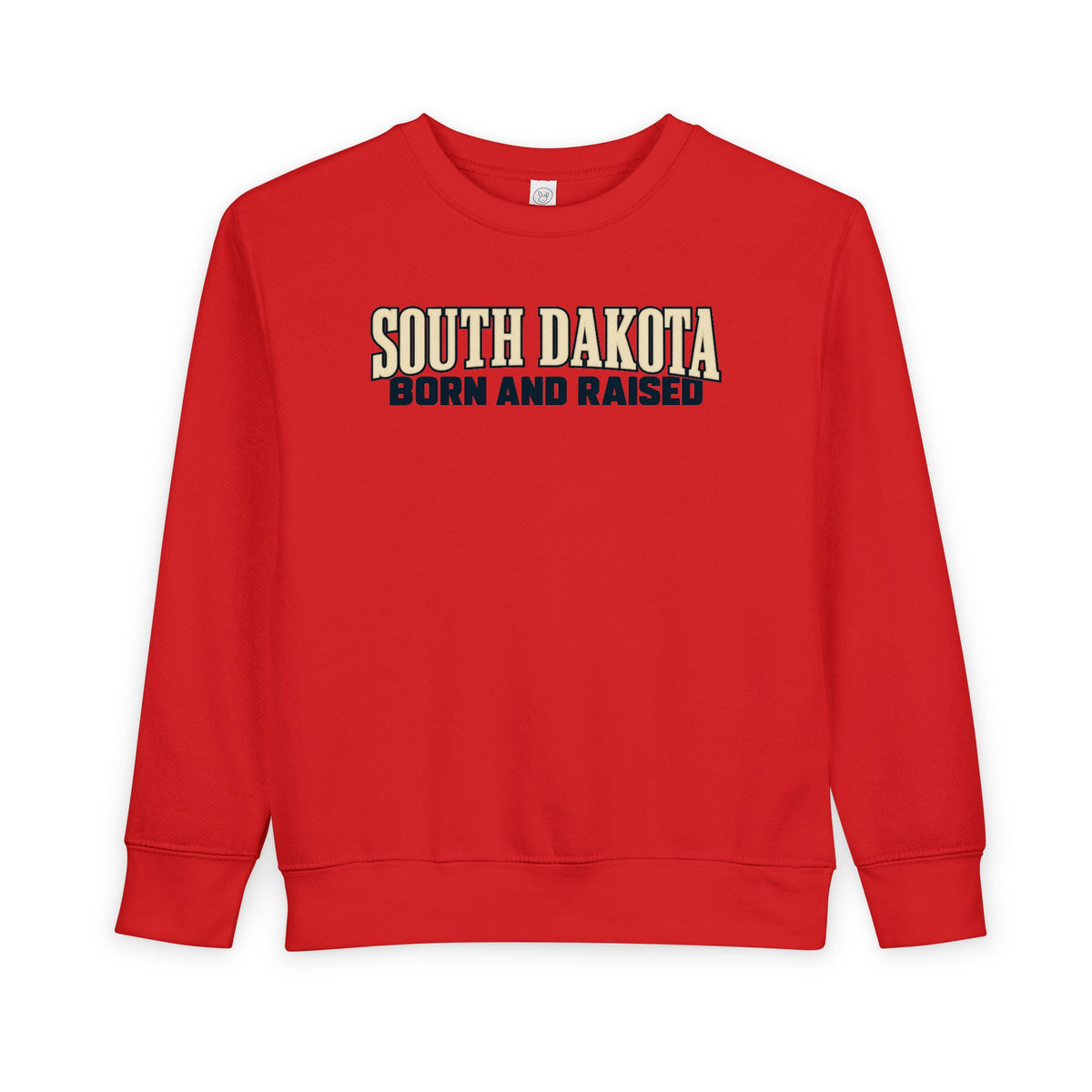 South Dakota Born and Raised Premium Heritage Unisex Toddler Sweatshirt