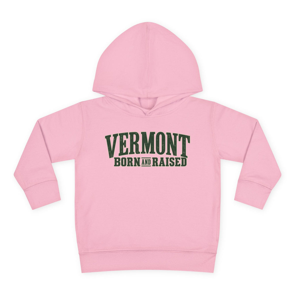 Vermont Born and Raised Premium Vermont Heritage Unisex Toddler Pullover Fleece Hoodie