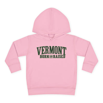 Vermont Born and Raised Premium Vermont Heritage Unisex Toddler Pullover Fleece Hoodie