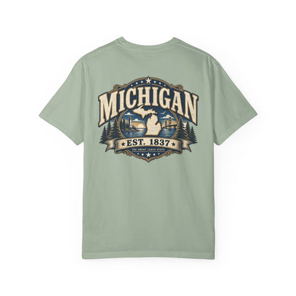 Michigan Established 1837 Unisex Comfort Color 1717 Streetwear Graphic Tee