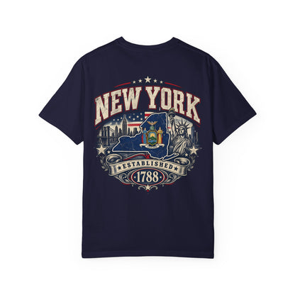 New York Established 1788 Unisex Comfort Color 1717 Streetwear Graphic Tee