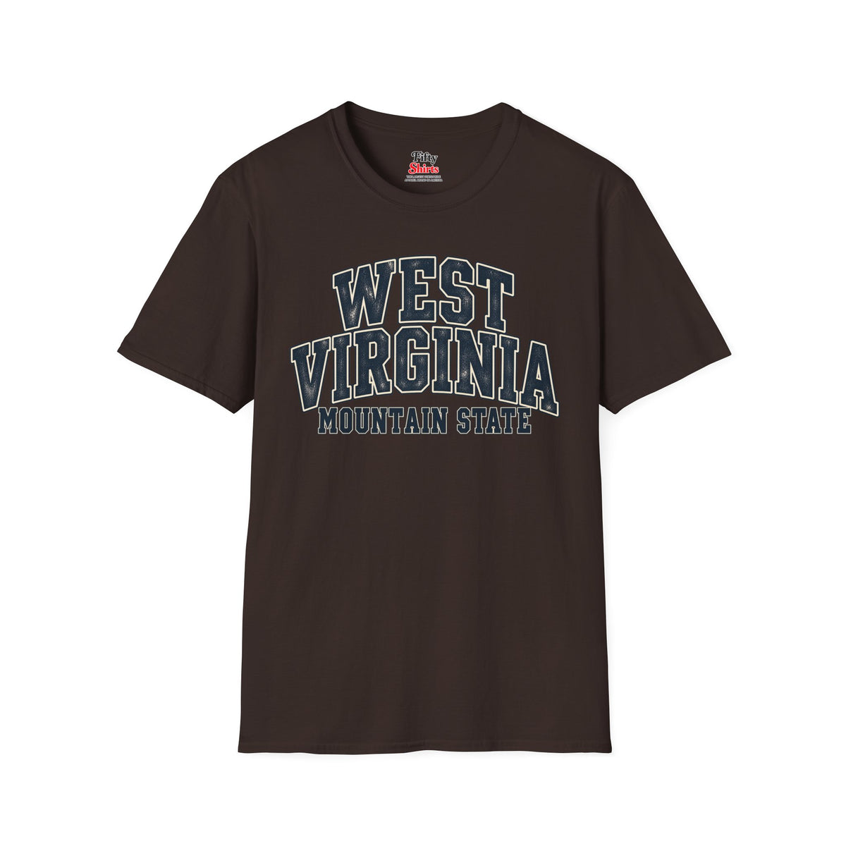 West Virginia Mountain State Unisex Softstyle T Shirt State Name Graphic Tee
