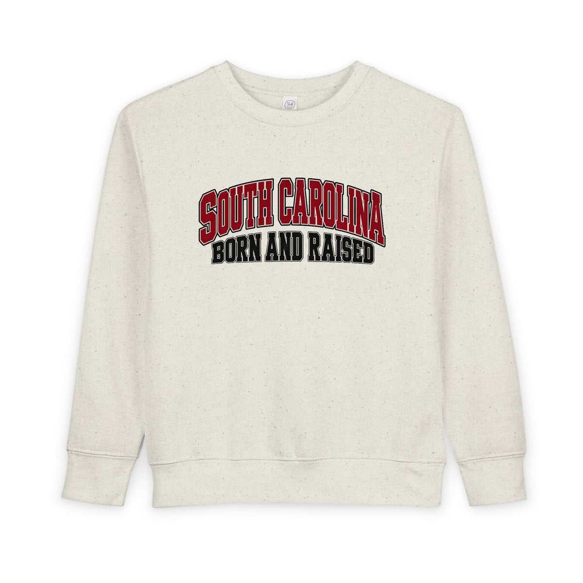 South Carolina Born and Raised Old-School Athletic Unisex Toddler Sweatshirt