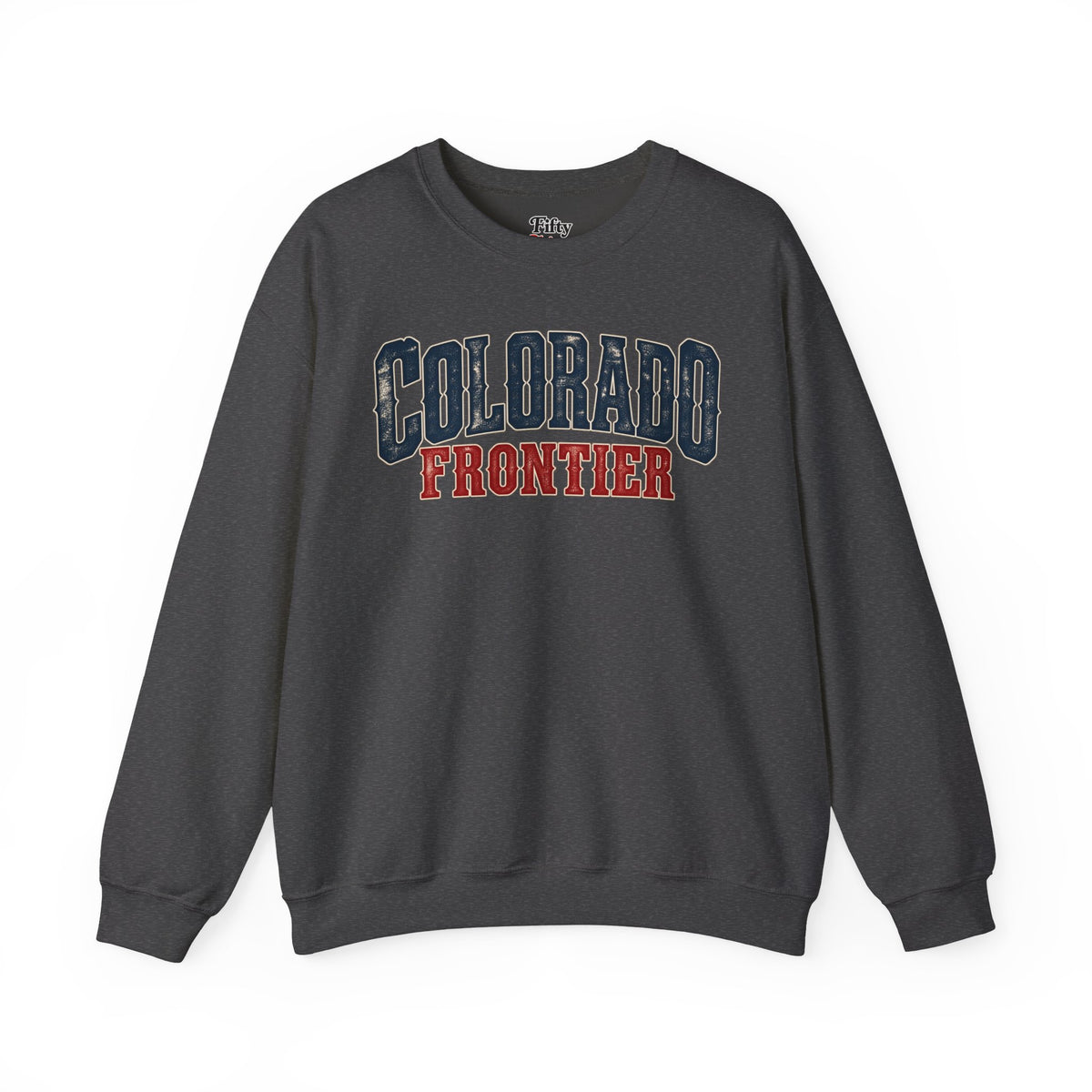 Colorado Frontier Unisex Crewneck Sweatshirt State Name Graphic