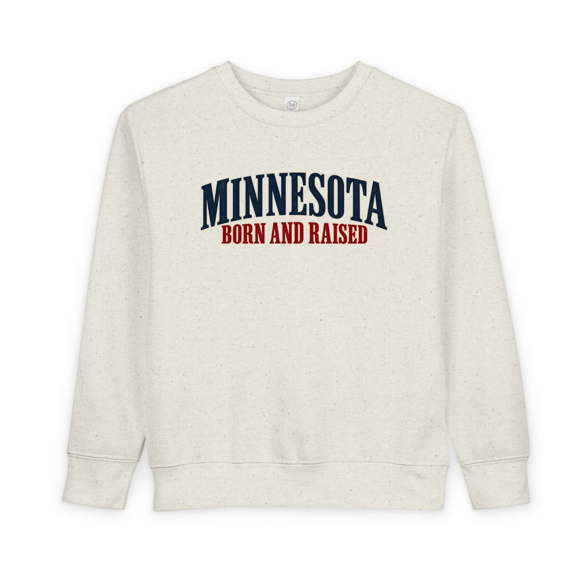 Minnesota Born and Raised Luxury Heritage Unisex Toddler Sweatshirt