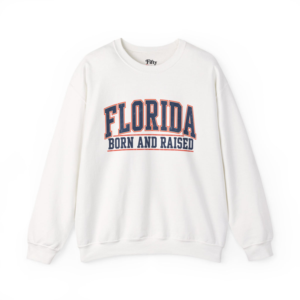 Florida Born and Raised Old-School Athletic Unisex Sweatshirt Graphic