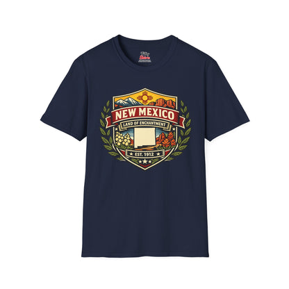 New Mexico Heritage Badge Unisex Softstyle T Shirt State Pride Graphic Tee Collections FS03
