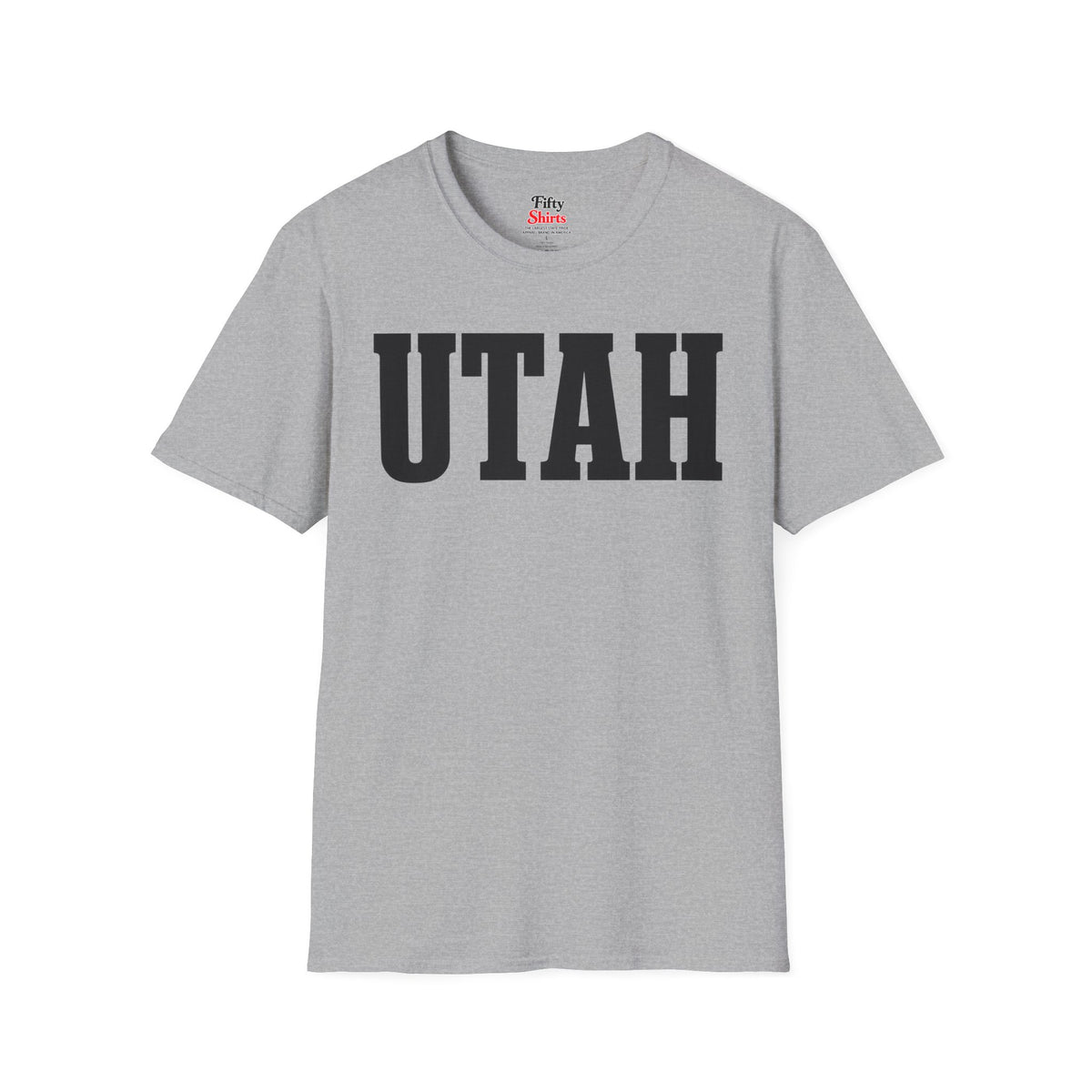 Utah Unisex Softstyle T Shirt State Name Graphic Tee