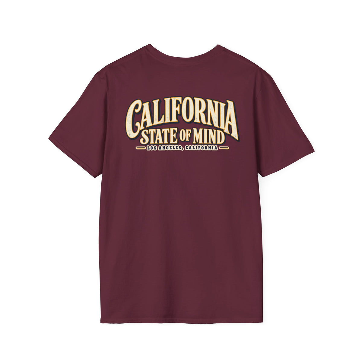 California State of Mind Los Angeles Unisex Softstyle Graphic Tee