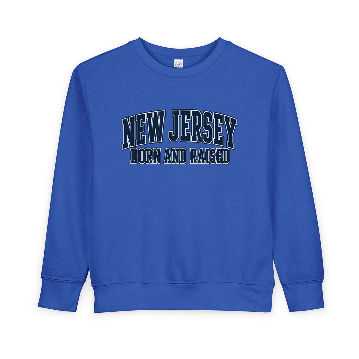 New Jersey Born and Raised Premium Collegiate Unisex Toddler Sweatshirt