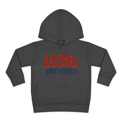 Arizona Born and Raised Classic Souvenir Unisex Toddler Pullover Fleece Hoodie