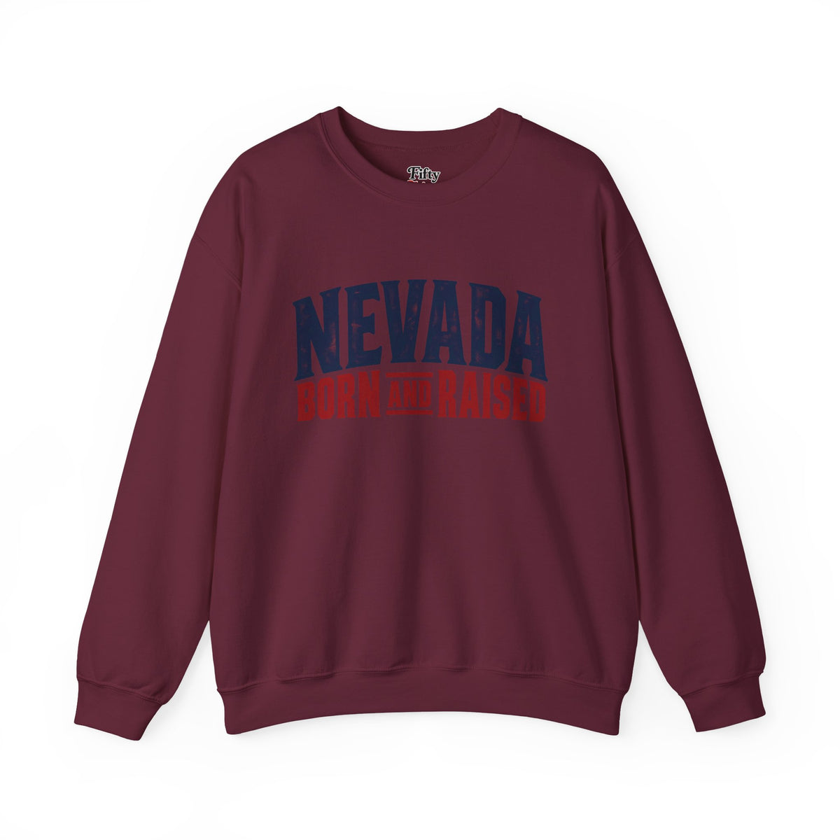 Nevada Born and Raised Modern Streetwear Unisex Sweatshirt Graphic