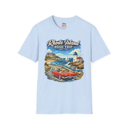Rhode Island Road Trip Unisex Softstyle T Shirt State Pride Graphic Tee Collections FS03