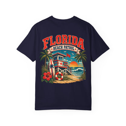 Florida Beach Patrol  Unisex Comfort Color 1717 Streetwear Graphic Tee
