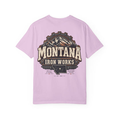 Montana Iron Works Unisex Comfort Color 1717 Streetwear Graphic Tee