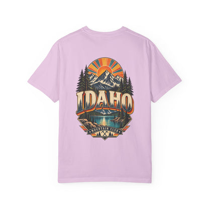 Idaho 1970s Mountain Club Unisex Comfort Color 1717 Streetwear Graphic Tee
