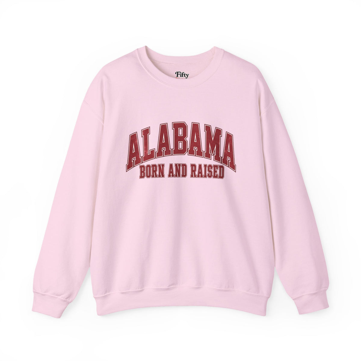 Alabama Born and Raised Collegiate Classic Unisex Sweatshirt Graphic