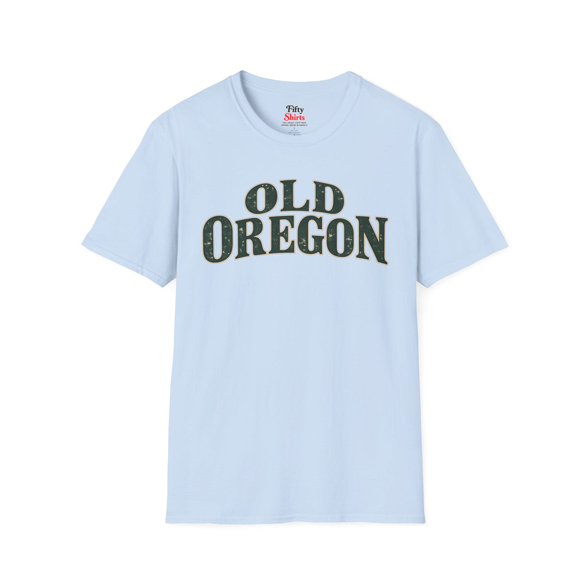 Old Oregon Unisex Softstyle T Shirt State Name Graphic Tee