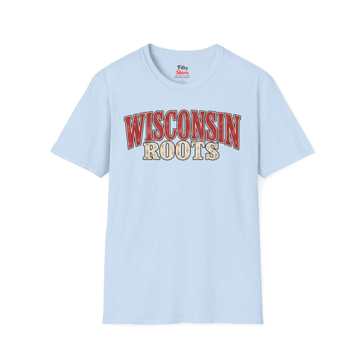 Wisconsin Roots Unisex Softstyle T Shirt State Name Graphic Tee