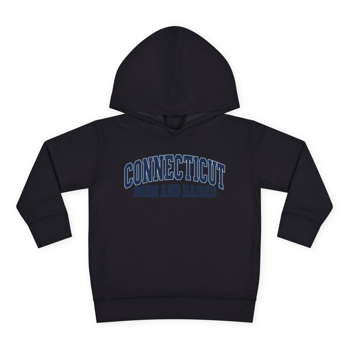 Connecticut Born and Raised Vintage Athletic Heritage Unisex Toddler Pullover Fleece Hoodie