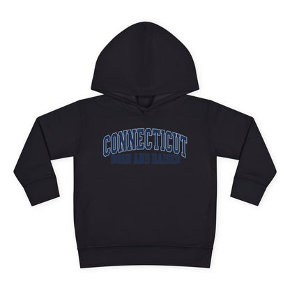 Connecticut Born and Raised Vintage Athletic Heritage Unisex Toddler Pullover Fleece Hoodie