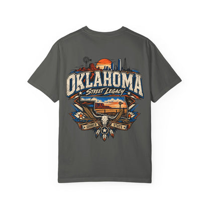 Oklahoma Street Legacy Unisex Comfort Color 1717 Streetwear Graphic Tee