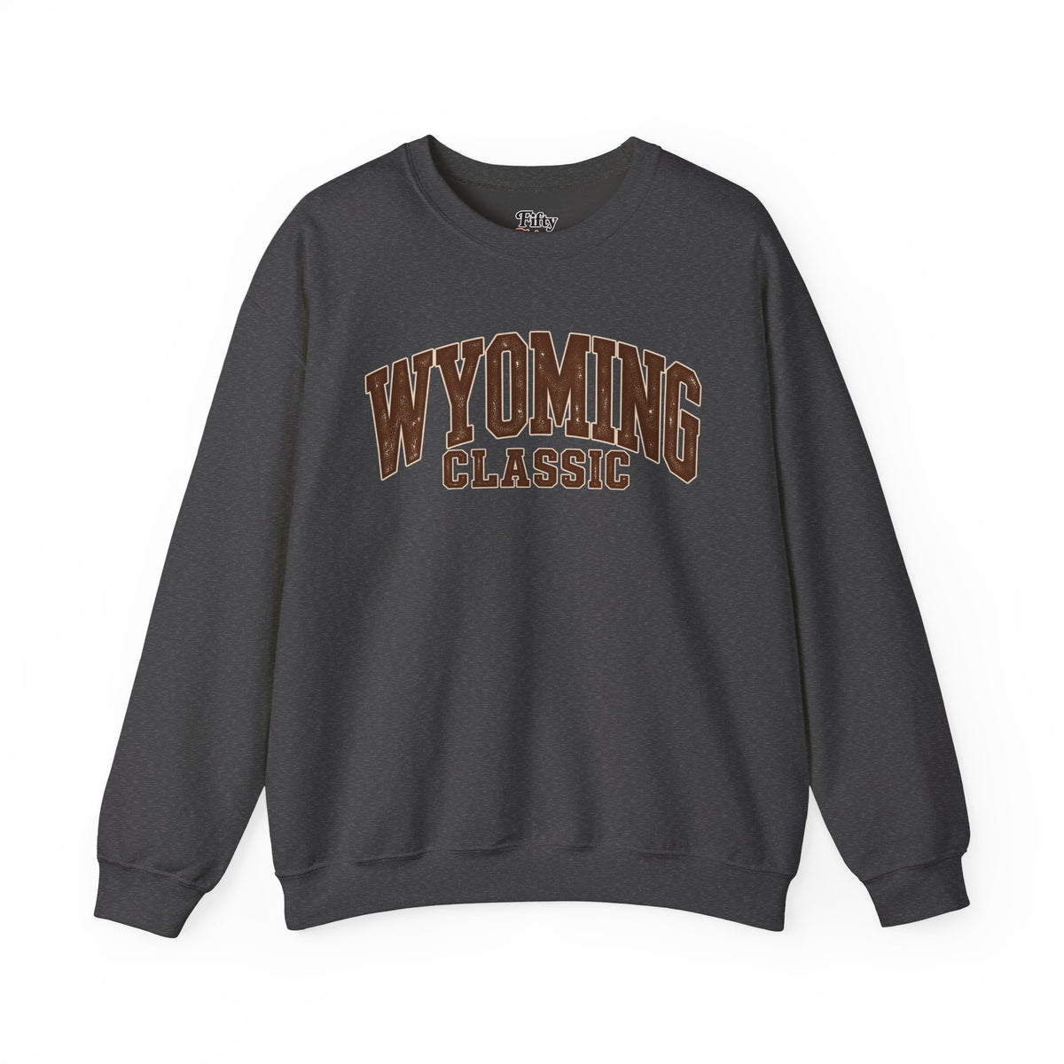 Wyoming Classic Unisex Crewneck Sweatshirt State Name Graphic