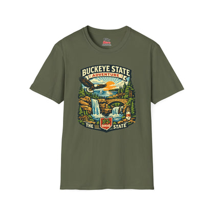 Ohio Buckeye State Adventure Unisex Softstyle T Shirt State Pride Graphic Tee Collections FS03
