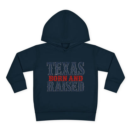 Texas Born and Raised Classic Heritage Unisex Toddler Pullover Fleece Hoodie