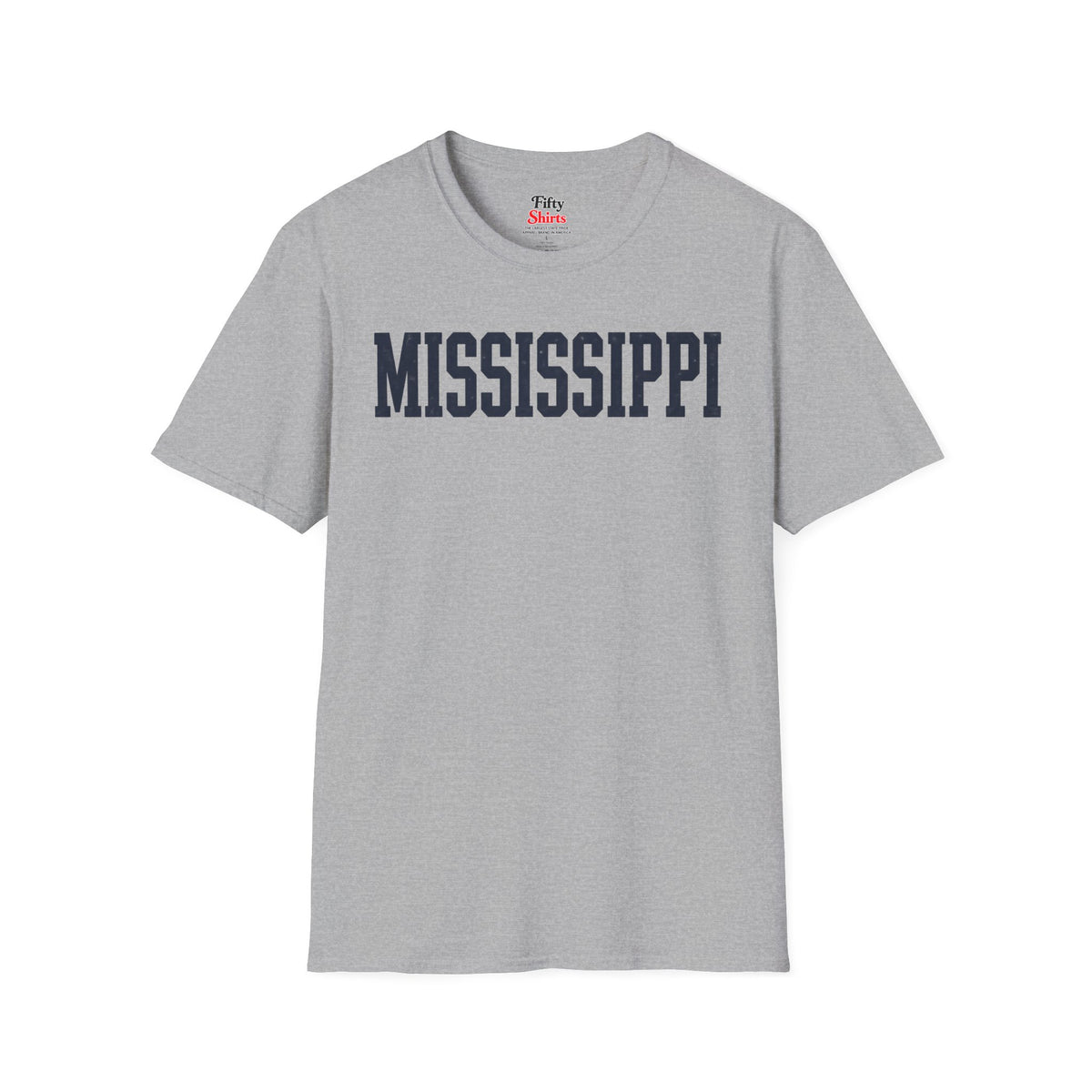 Mississippi Unisex Softstyle T Shirt State Name Graphic Tee