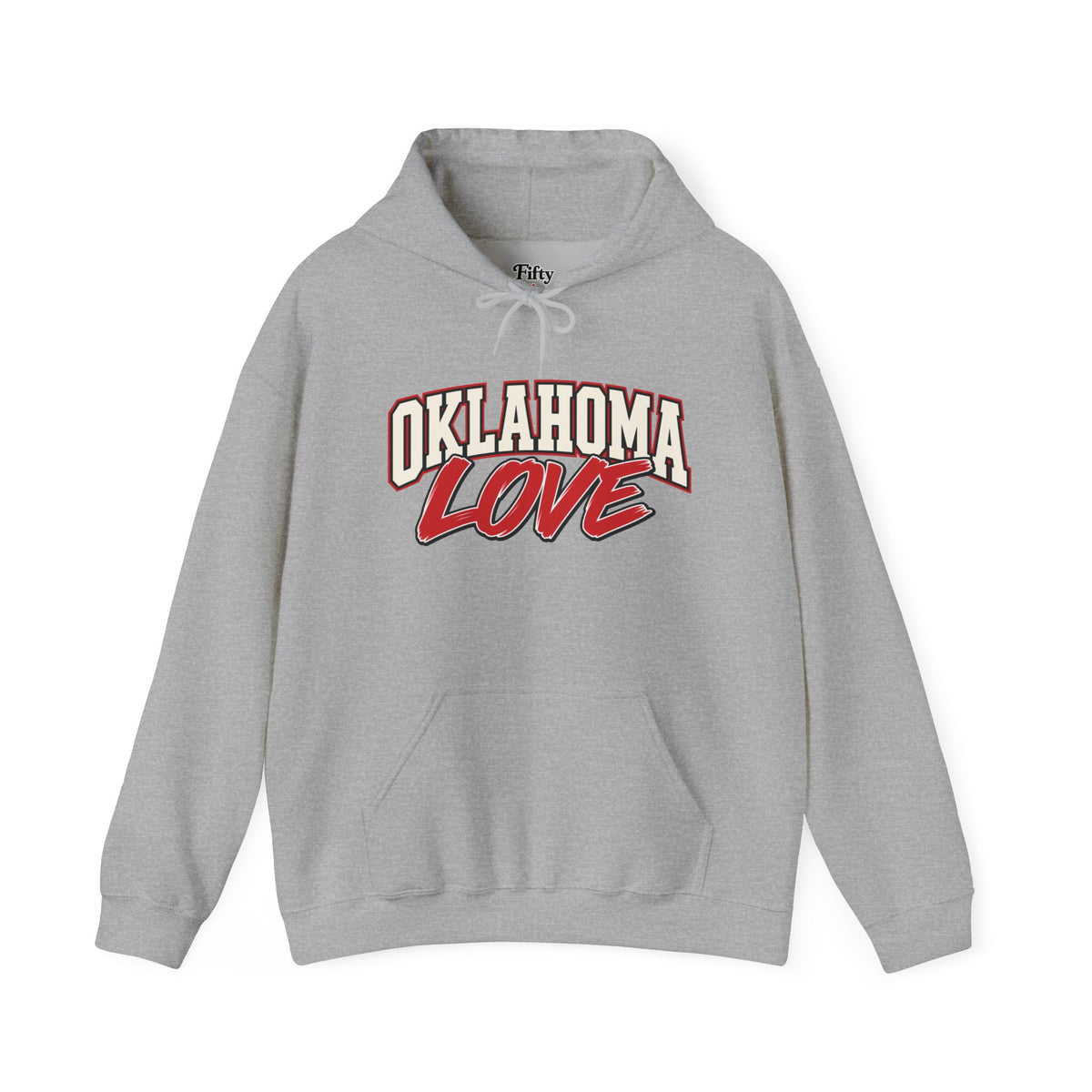 Oklahoma Love Unisex Hoodie State Name Graphic